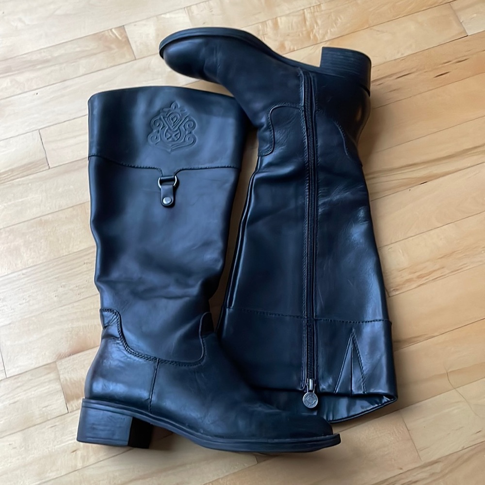 Franco Sarto size 7 riding boots-black